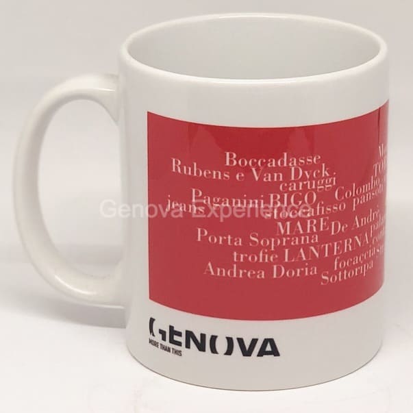 Genoa Football Cricket Club Rosso Blu Genova Tazza in Ceramica Mug Colazione Ufficiale 